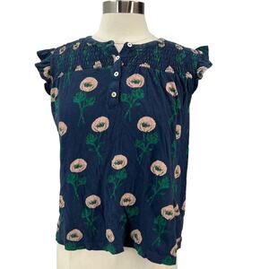 LUCKY BRAND Floral Print Sleeveless Top SZ MD